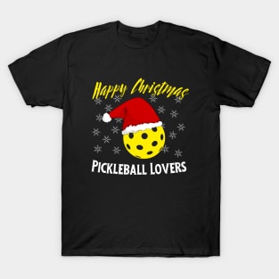 Christmas Pickleball Lovers T-Shirt